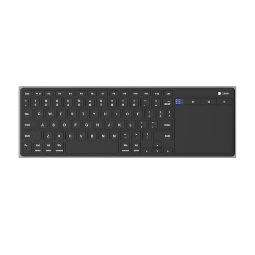 Portable Computer Keyboard with Trackpad, Rechargeable Bluetooth Keyboard S