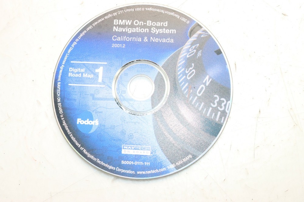 94-08 E38 E39 E46 E53 E65 E66 BMW 2001.2 NAVIGATION SYSTEM MAP DVD CD Y6243