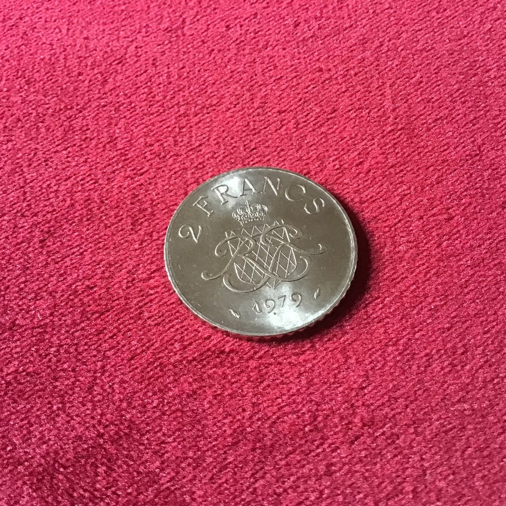 1979 Monaco, 2 Francs BUNC