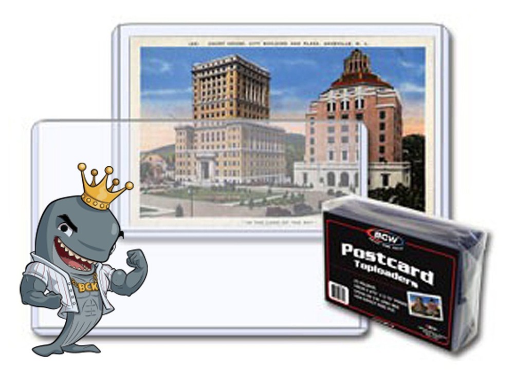 BCW Postcard Topload Holder 25ct FREE SHIP