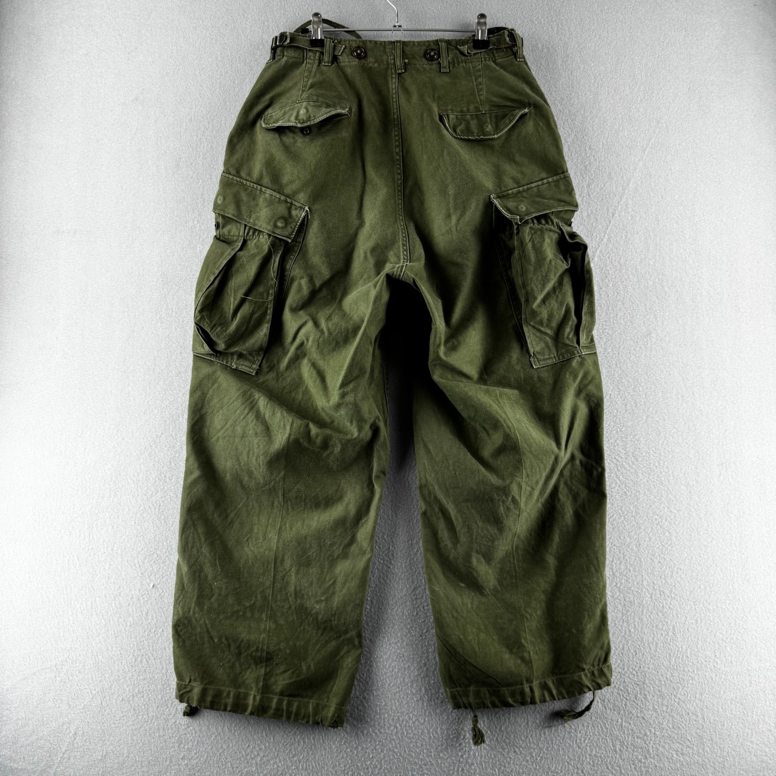 Vintage 50s Military Pants Mens 29x26 Korean War Cargo M-51 Field