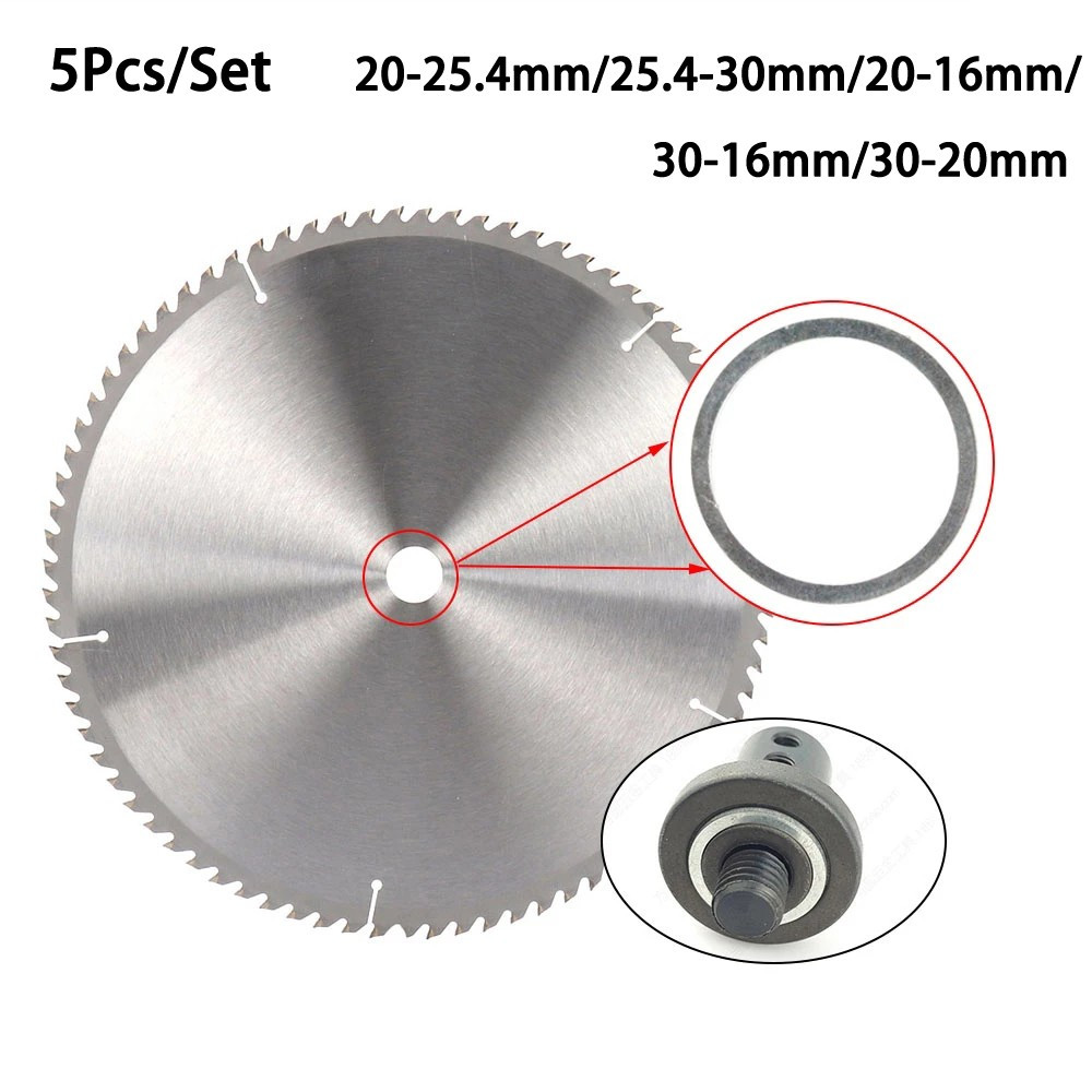 Set Circular Saw Conversion Ring Diameter Internal&External Metal 20&30