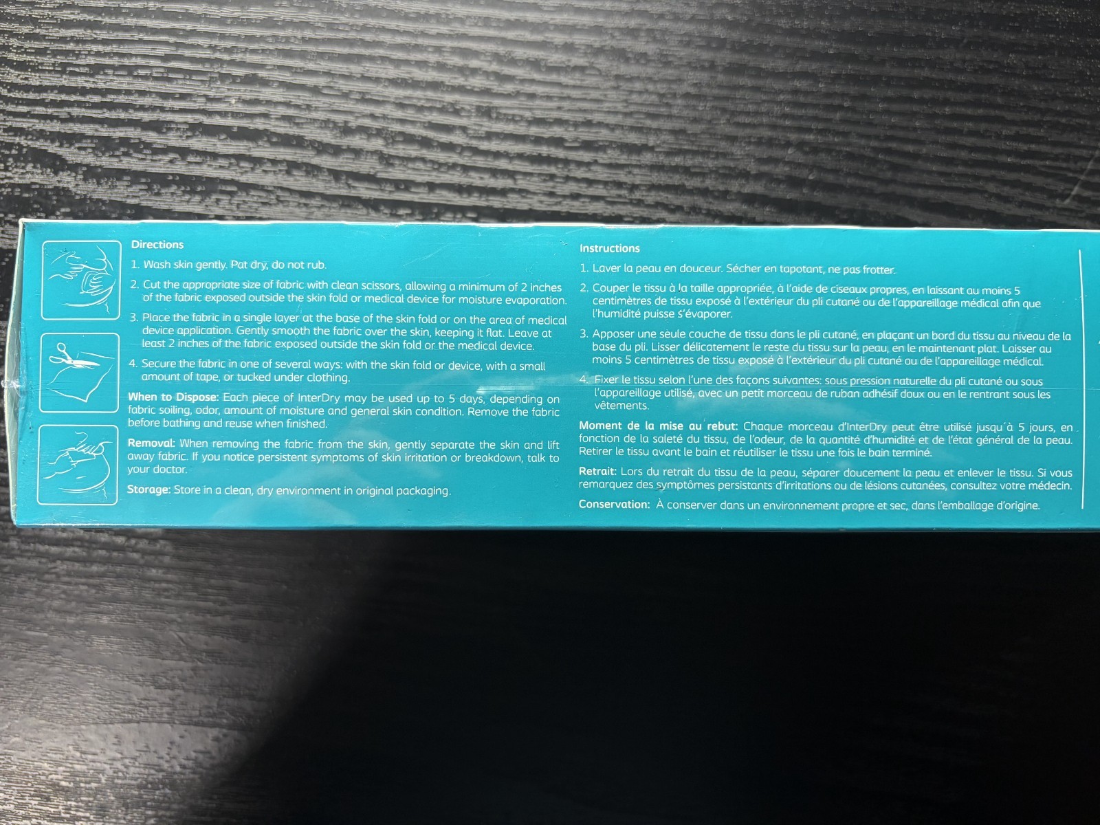 Coloplast InterDry Textile w/ Antimicrobial Silver Complex 10x144 - EXP 4/31/26