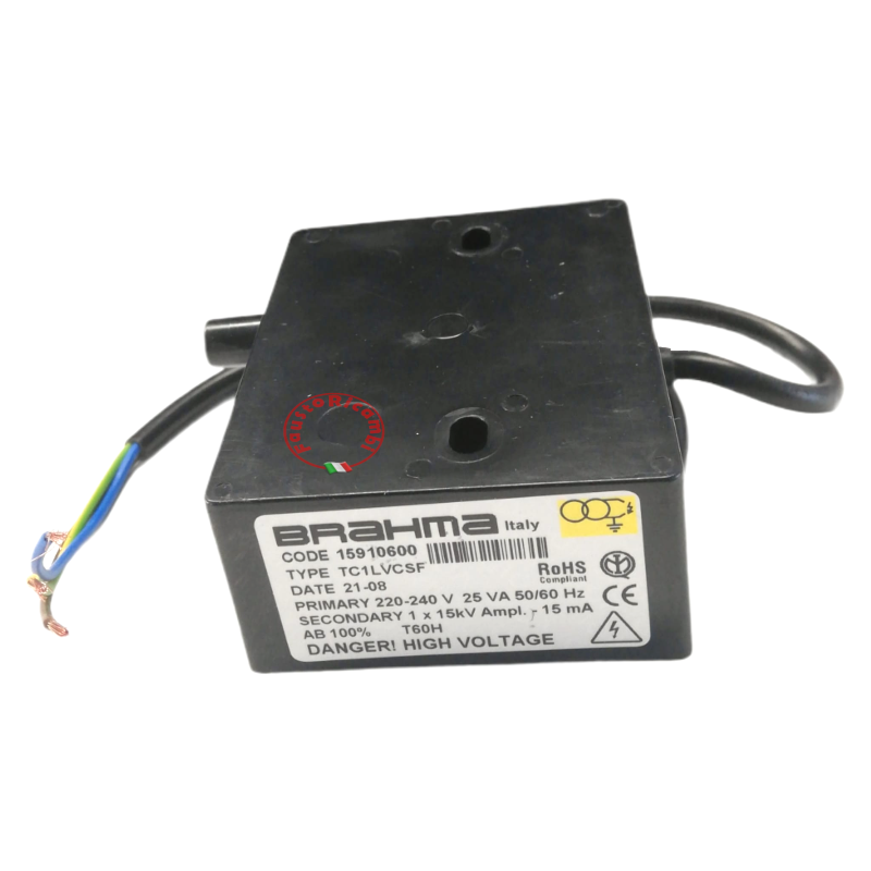 BRAHMA TRANSFORMER ELECTRONIC IGNITION CONTINUOUS USE TC1LVCSF 15910600