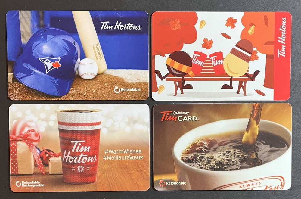 TIM HORTON'S - GIFT CARDS - (no monetary value).