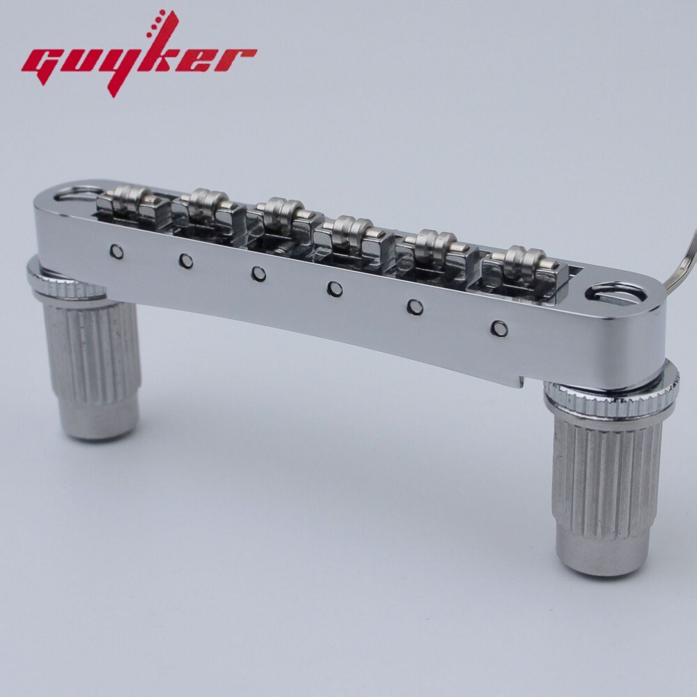 Guyker Tune-O-Matic Roller Saddle Guitar Bridge For LP SG 6 String Guitars
