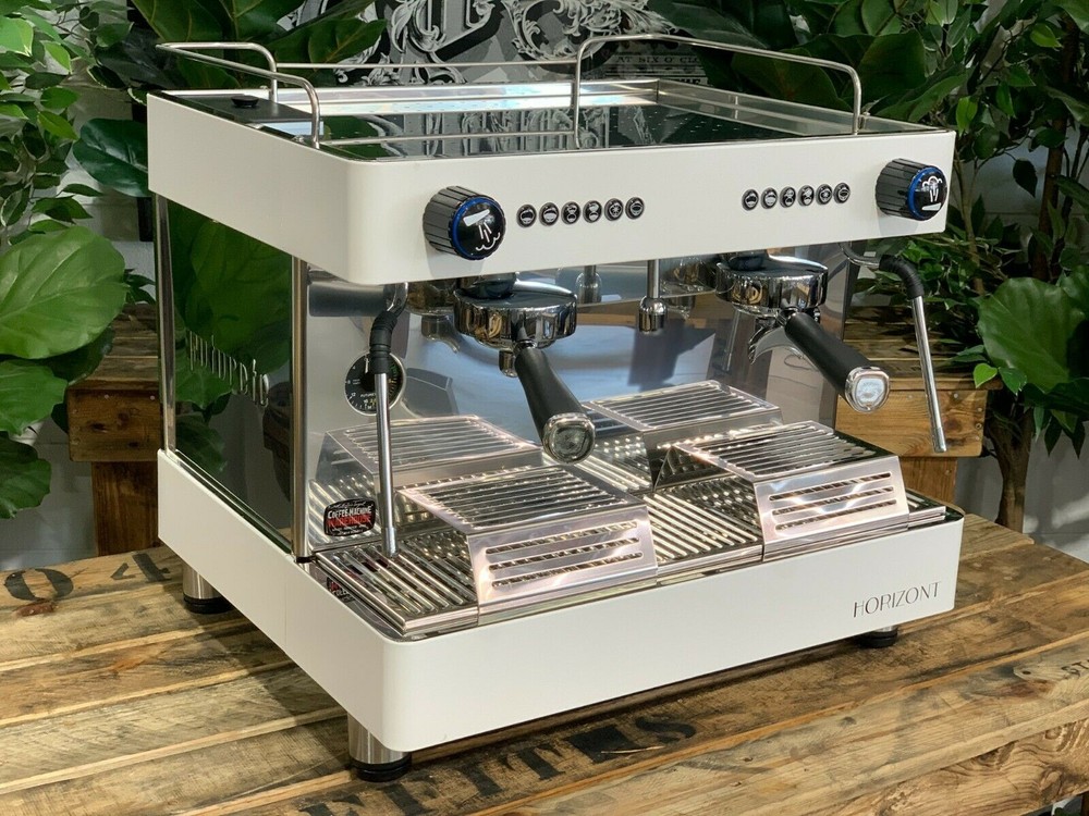 FUTURETE HORIZONT COMPACT 2 GROUP NEW WHITE TANKED ESPRESSO COFFEE MACHINE CAFE