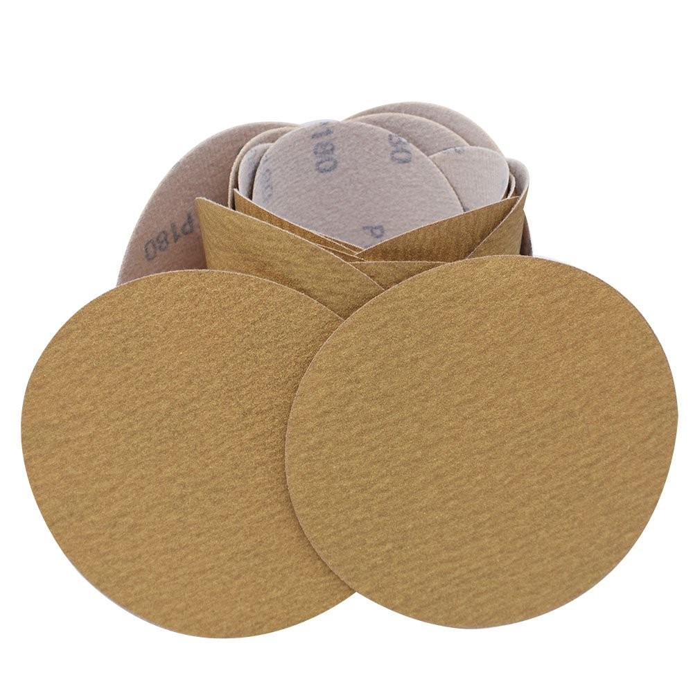 180 Grit NO-Hole 100-Pack 6" Hook Loop Pads Sanding Disc Flocking Discs