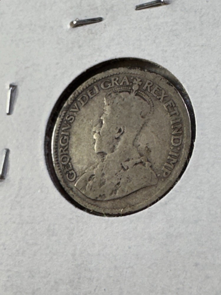 1918 Canada 10 Cents Silver Coin