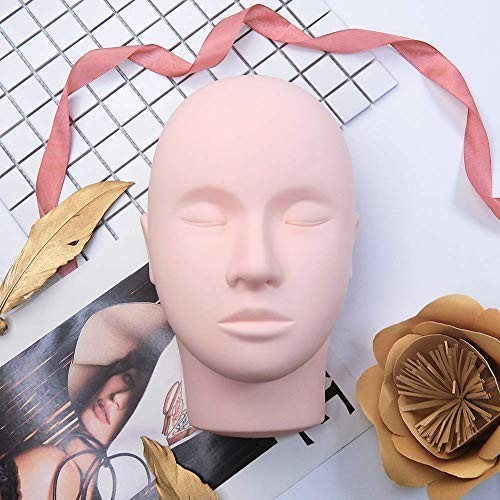 Soft-Touch Rubber Lash Practice Head - Durable & Multi-Use for Makeup Experts