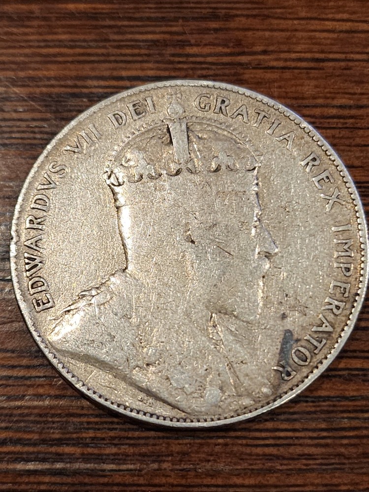 1906 Canada 50 Cents Silver Coin