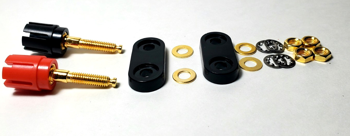 10-Pack Speaker Amplifier Female Terminal Binding Post Dual 2 Way Banana Plug