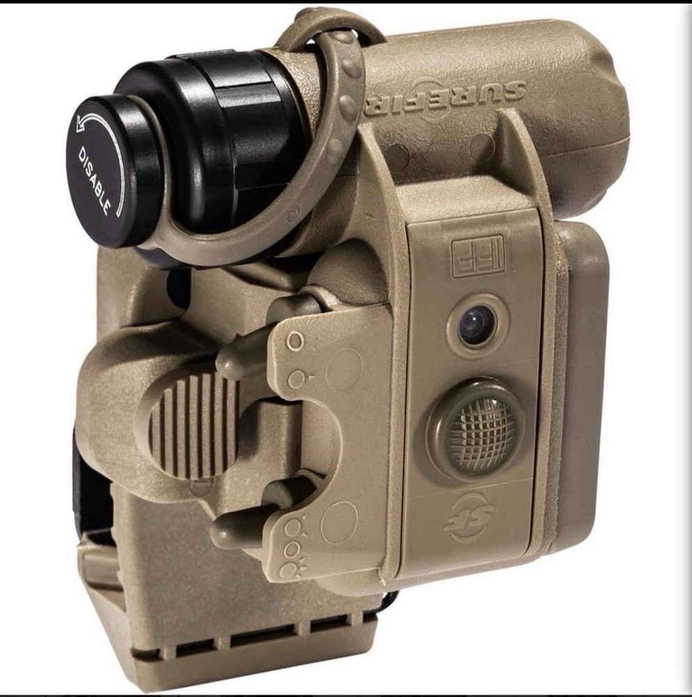 Surefire Tactical Helmet IRR Flashlight w/ rail mount