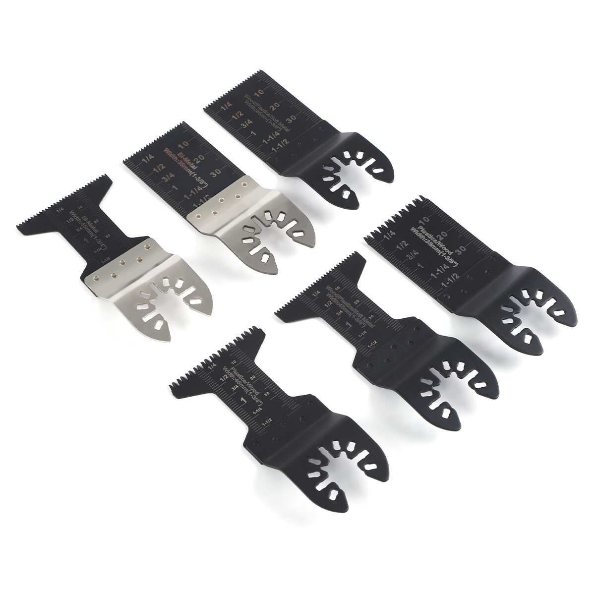 20Pcs Oscillating Multi Tool Saw Blades Wood Metal Cut Cutter For Dewalt Fein