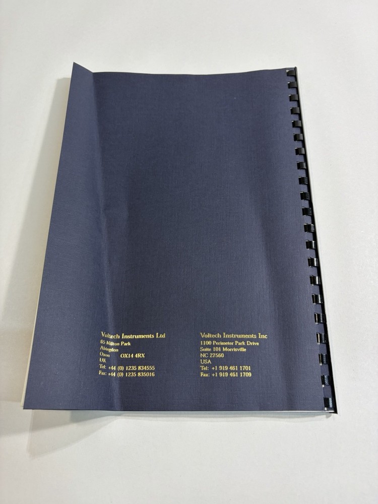 Voltech PM100 PM300 Power Analyzer Instruction Manual Voltech User Manual Guide