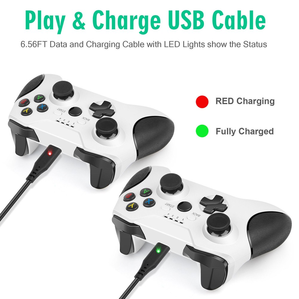 2*Rechargeable Battery+USB Charger Cable Pack For XBOX One/360/S/X Controller US