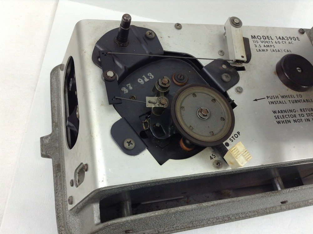 DuKane Micromatic Classroom Projector/Turntable w/ Case Model 14A390E