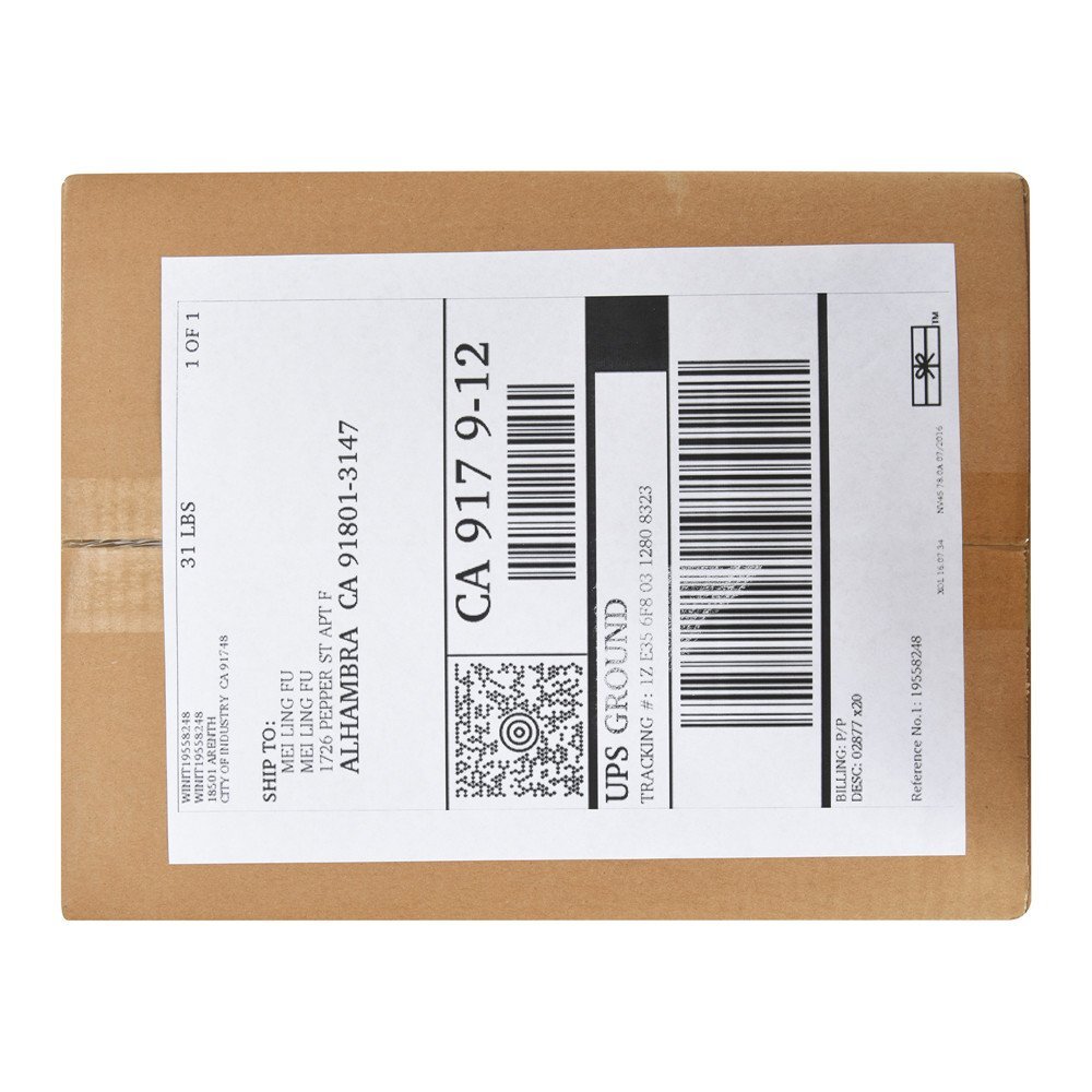 Rounded Corner 2000 8.5 x 5.5 Half Sheet Shipping Labels Self Adhesive