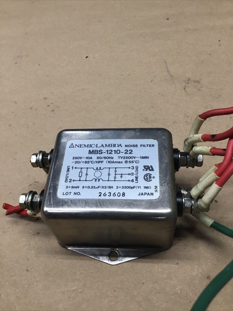 Nemic-Lambda MBS-1210-22 Noise Filter #723K131