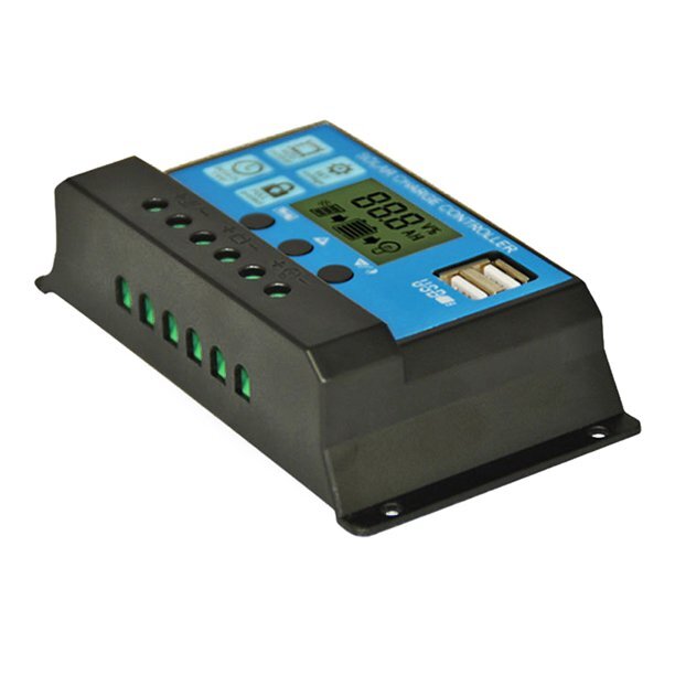 30A 12V/24V Solar Charger Controller Solar Panel Regulator USB Port LCD Display