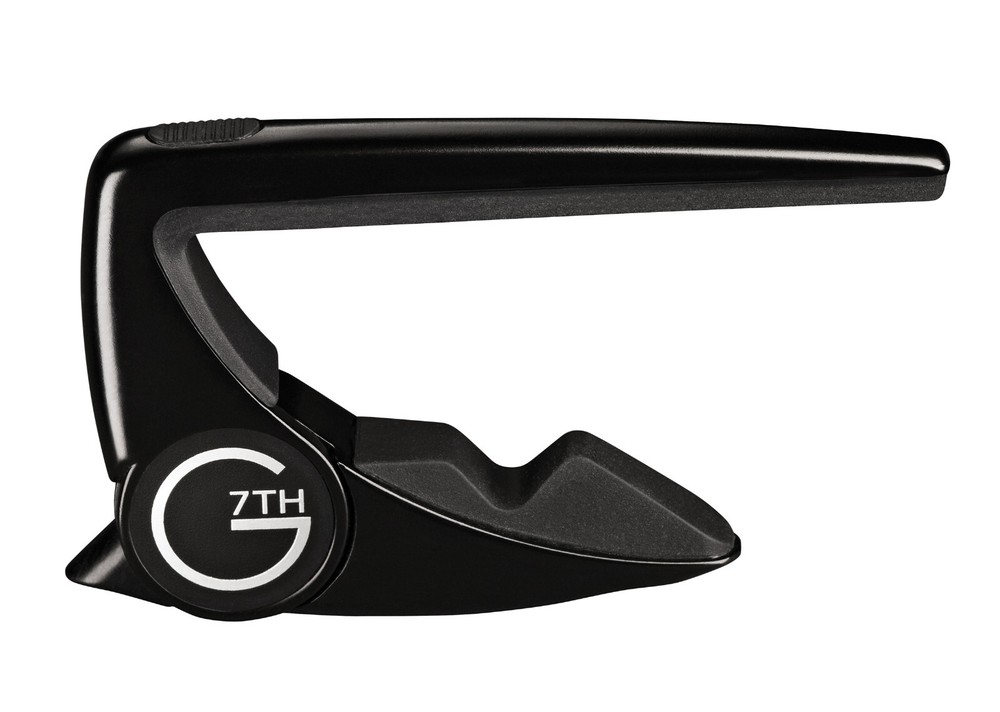 The G7th Performance 2 Capo for Classical Guitars, Black, G7P2CLBK