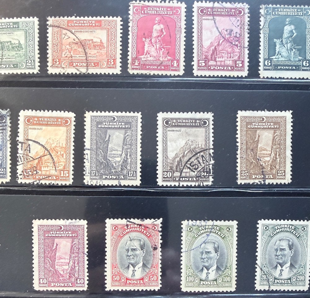 1930 TURKEY STAMPS COMPLETE USED SET