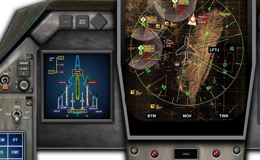 DASSAULT RAFALE COCKPIT instrument panel CDkit