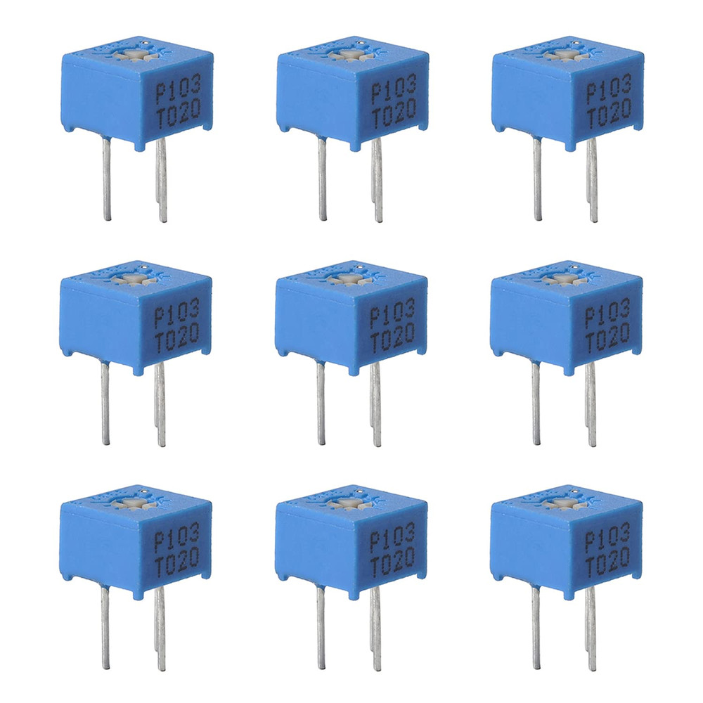 10Pcs 10K Ohm Multiturn Trimmer Potentiometer Variable Resistor High Precision P