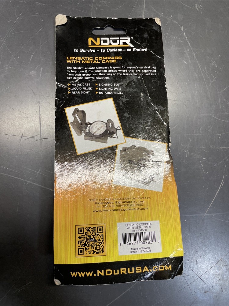 Ndur Compass New Lensatic Compass 51500