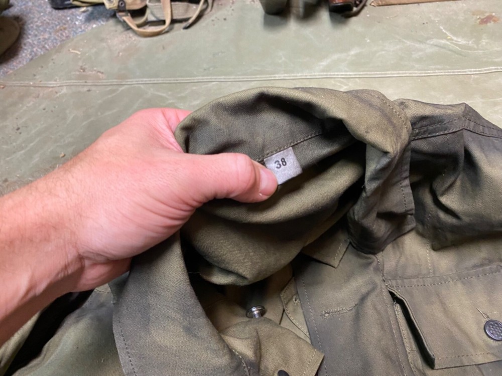 WWII US ARMY HBT COMBAT FIELD JACKET-SIZE SMALL 38R