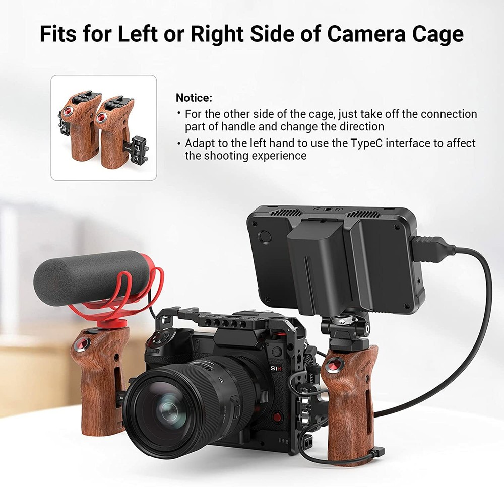 SmallRig Threaded Side Handle with Record Start/Stop Remote Trigger