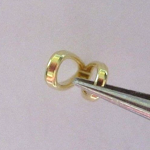 14k - YELLOW GOLD MEDIUM PENDENT LOOP. Sku F 22