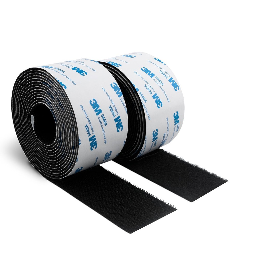 3M Hook and Loop Self Adhesive Tape 2” x 20Ft 9448A Sticky Back Interlocking ...