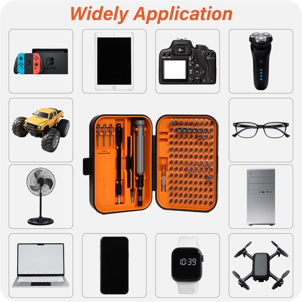 150 IN 1 Electronics Repair Kit Precision Screwdriver Set S2 Bits Tools Case
