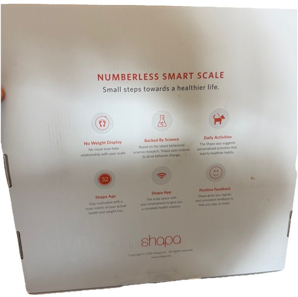 Shapa Numberless Smart Scale with App Connectivity