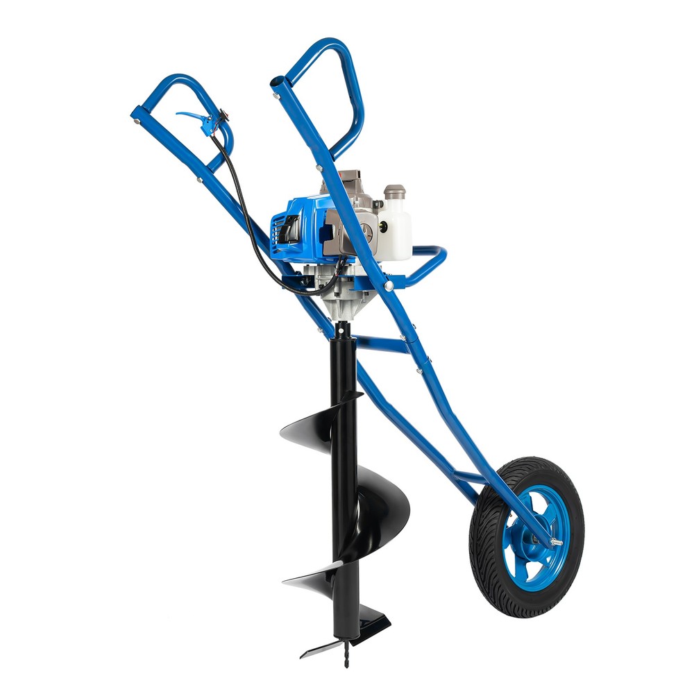 Gas Powered Earth Digger with Earth Auger Drill 63CC Post Hole Digger