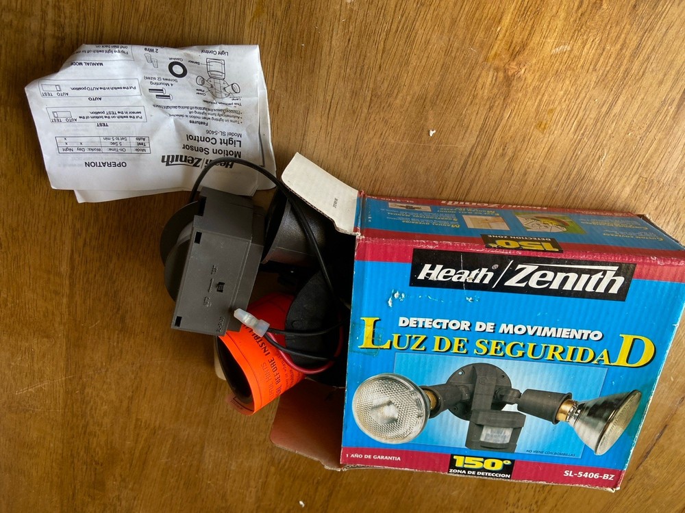 Vtg Heath Zenith SL5406 Motion Sensor Security Light