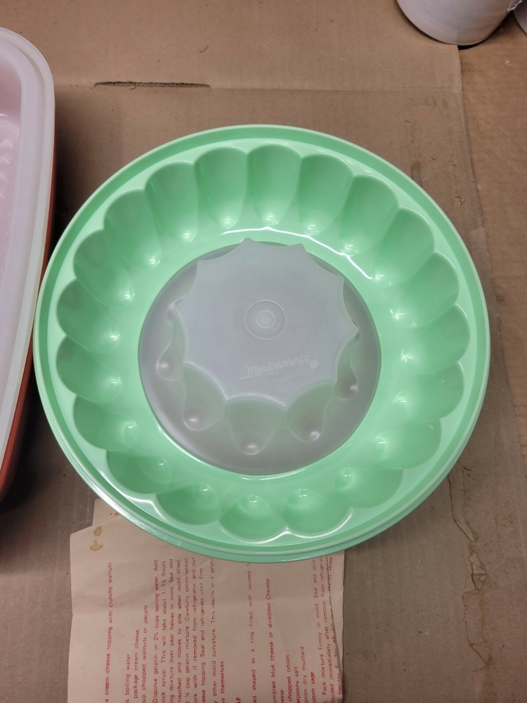3 Vintage Tupperware Containers Bowls Marinator Jello Ring