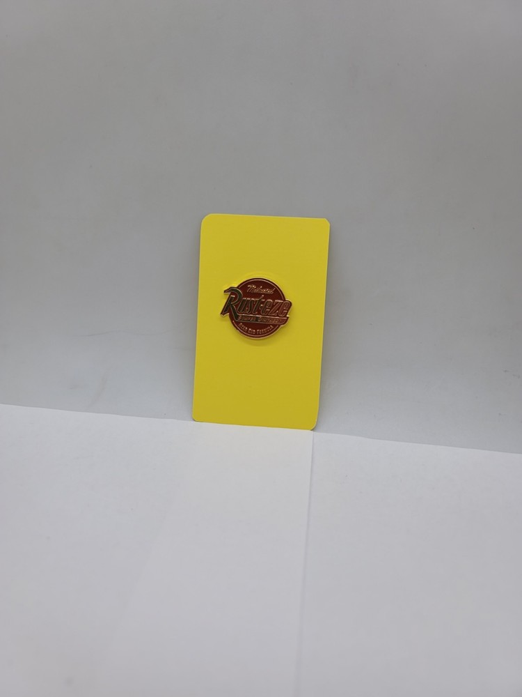 Rusteze Medicated Bumper Ointment Logo Round Enamel Pin – Rear End Formula Cars