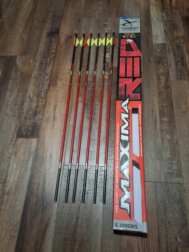 Carbon Express Maxima Red 350 Arrows 6  Pack