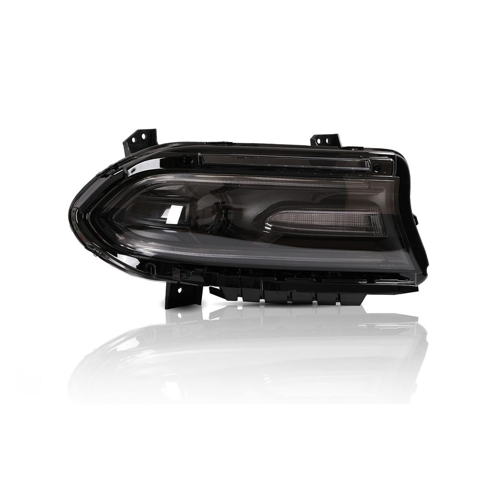 Halogen Headlight with LED Dual Beam Projector HeadLamp Right Passenger Side