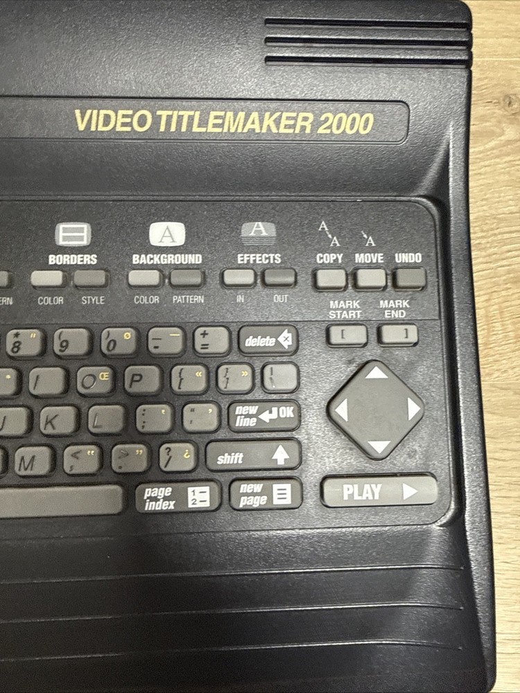 Videonics Video Titlemaker 2000 Model TM 2000 NTSC