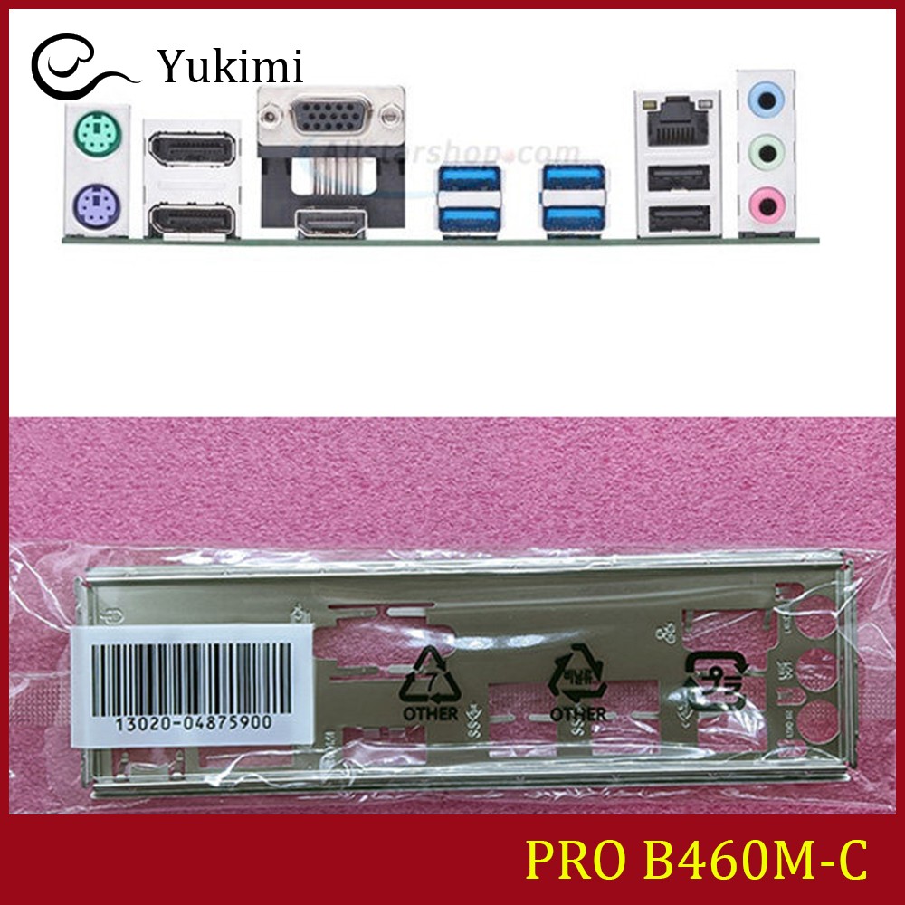 NEW FOR ASUS PRO B460M-C Ｍotherboard I/O Shield Backplate