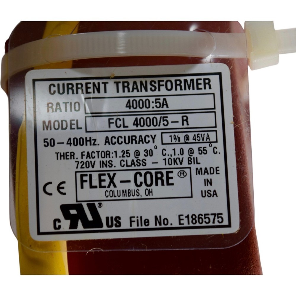 NEW Flex-Core FCL 4000/5-R Flexible Split-Core Current Transformer 4000:5A