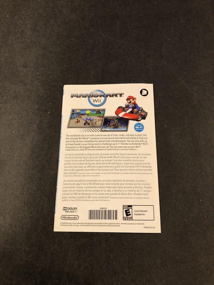 Wii music Nintendo Insert Only