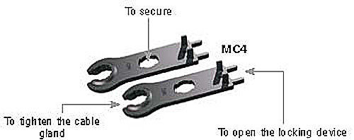 Multi-Contact MC4 Latching Connector Dis-Assembly Tool PV-MS, 1 Pair