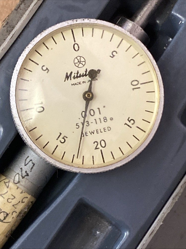 Mitutoyo Dial Test Indicator No. 513-118, .001" - .040"