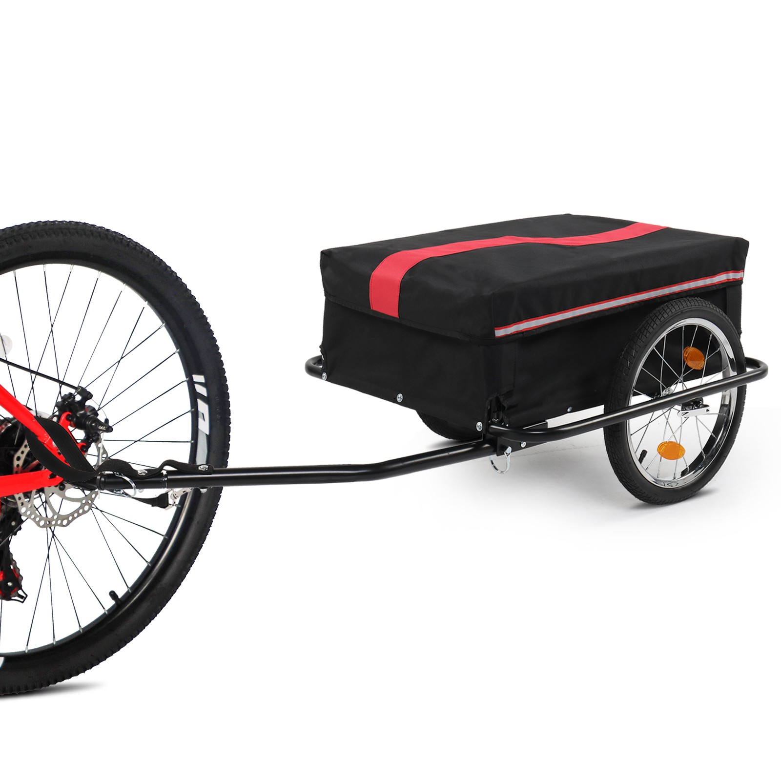 Foldable Bike Cargo Trailer Bicycle Carrier Luggage Storage Cart Cover