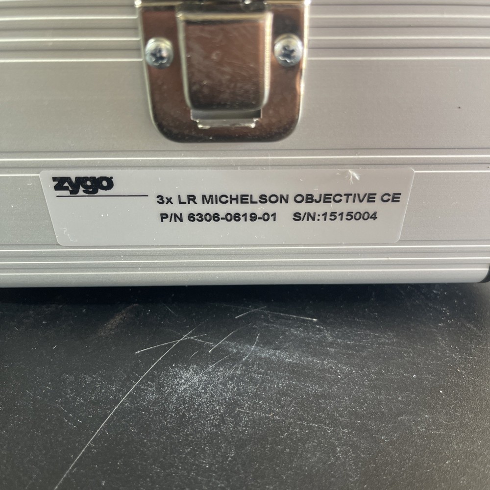 Zygo Corp Microscope Interference Objective 1515004, 3X LR