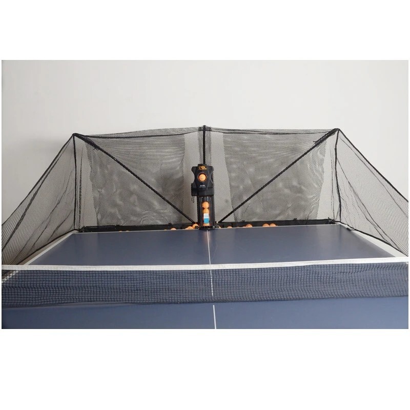 Automatic Table Tennis Robot Ping Pong Ball Machine Remote Control 200 Balls+Net